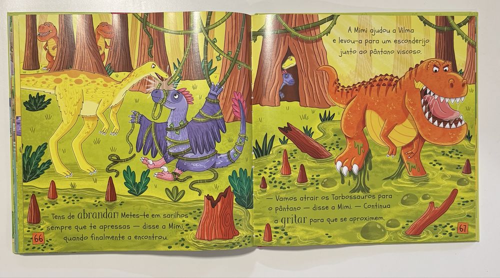 Livro infantil “O Grande Livro das Aventuras de Dinossauros”