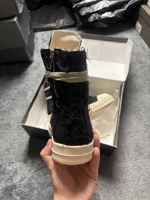 Кеды Rick Owens ramones distressed high