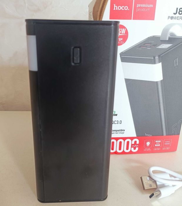 Повербанк 50000 HOCO J89A Powermaster - павербанк 50000 mAh с быстрой зарядкой и фонарем