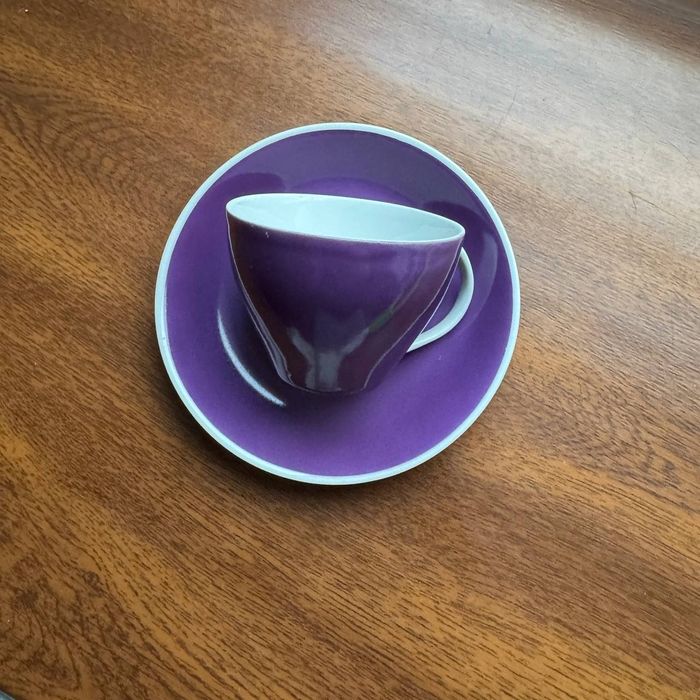 Filiżanka Duo Karolina Fason Joanna Porcelana PRL