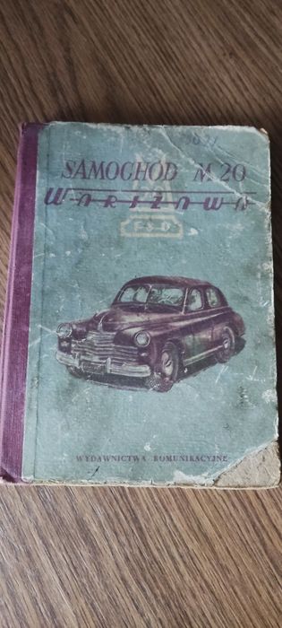 Instrukcja obsługi samochodu osobowego warszawa M-20