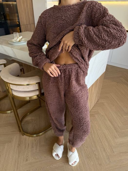 Піжама жіноча махрова. Зимова піжама на подарунок. Тепла піжама