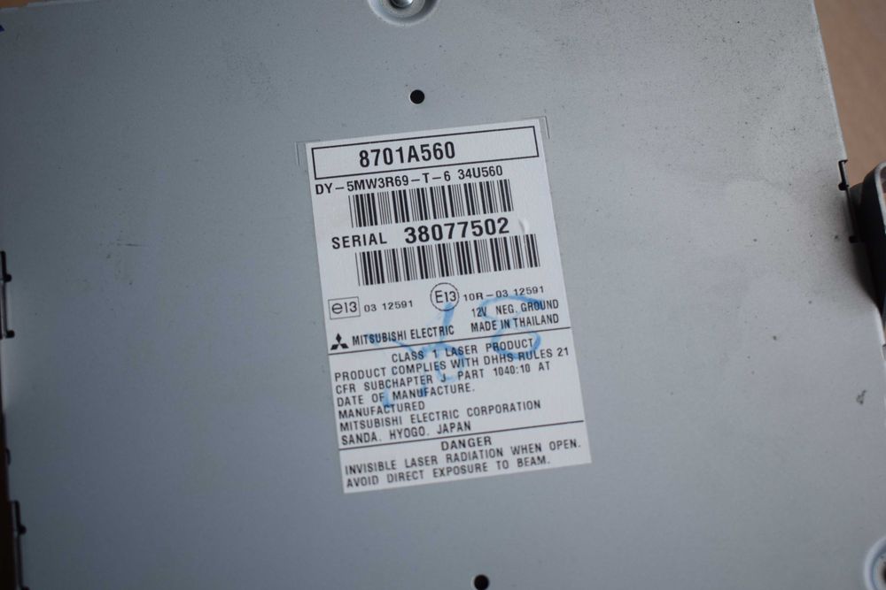 Radio cd MITSUBISHI ASX 14R.8701A560 Czarny Dunajec • OLX.pl