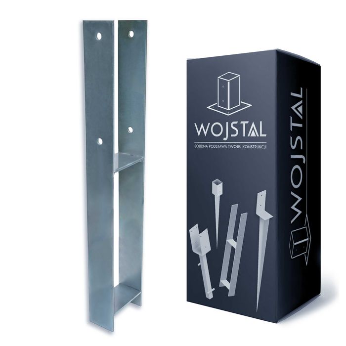 Solidna kotwa do betonu typ U-16cm | 160mm |mocna 5mm | podstawa słupa