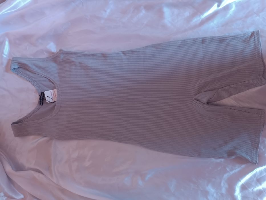 Комбінезон в рубчик сірого кольору