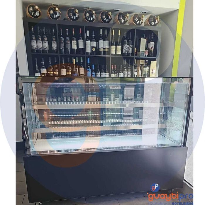 Vitrine Refrigerada Panorâmica Pastelaria/Café - Nova | 90 a 180cm
