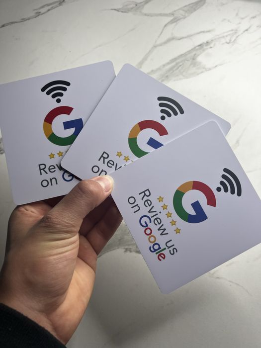 NFC картка для відгуків Google Reviews