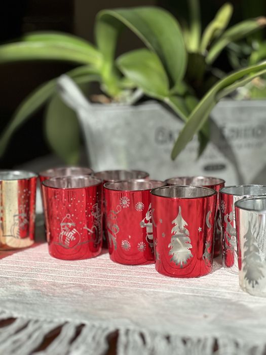 Castiçais (Tea lights) de Natal