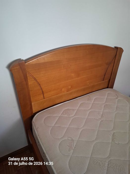 Cama Solteiro 118x200 c/ colchão