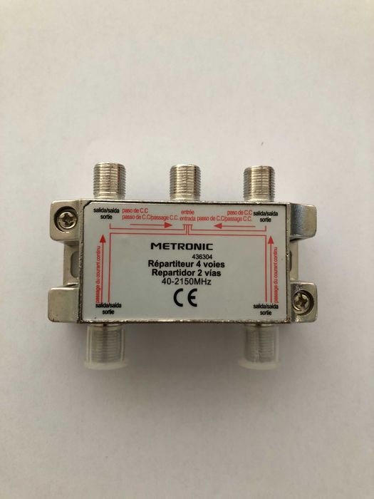 Repartidor Tv Coaxial 4 Saídas