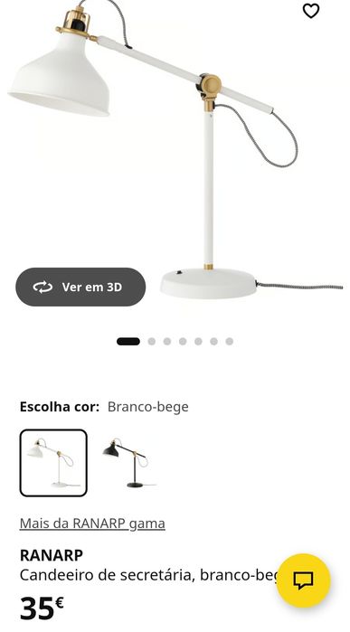 Vendo 2 candeeiros usados em bom estado com lâmpadas led