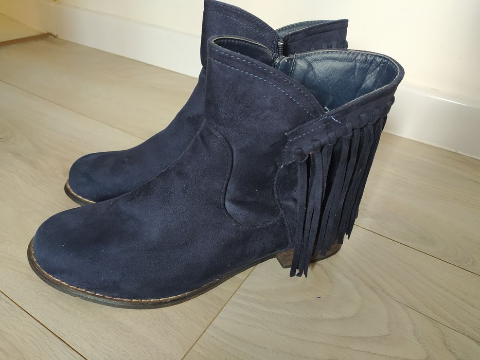 Botki granatowe 40
