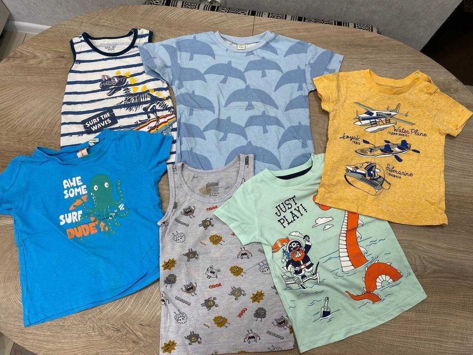 ЛОТ футболки zara H&M bembi хлопчик 86-122. дешево