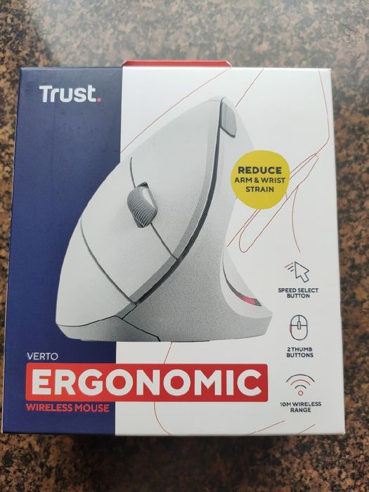 Mysz Trust Verto Ergo biała (25132)
