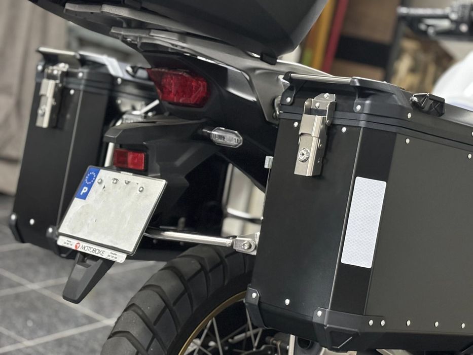(NOVO) Malas Laterais + Top case Honda Transalp 750