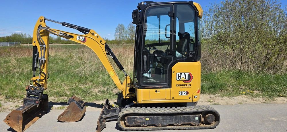 Caterpillar 302 CR  /  301.8. 302.7 , 303, 304 , 305  Mini koparka Cat 302 CR rok prod. 2022 , przebieg 1040h. powertilt