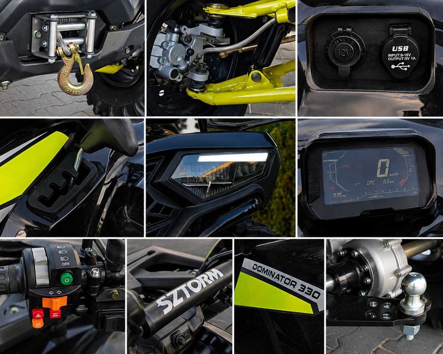 Dostawa Gratis !!! Quad Sztorm Dominator 330 T3B Mocny, Promocja, Raty