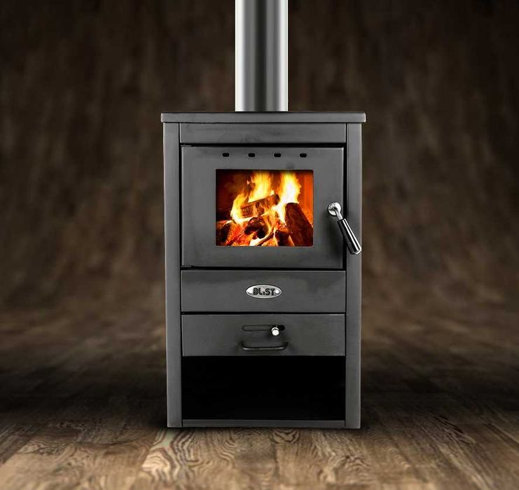 Piec stalowy piecyk koza kominek 10kW