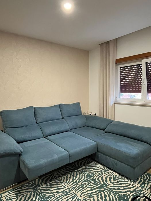 Sofá 3 lugares com chaise longue