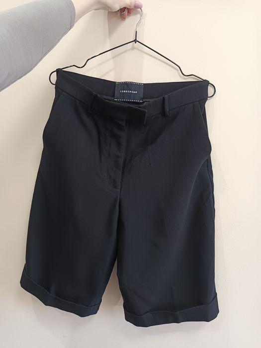 Czarne szorty Bermudy Longchamp 38/M Premium