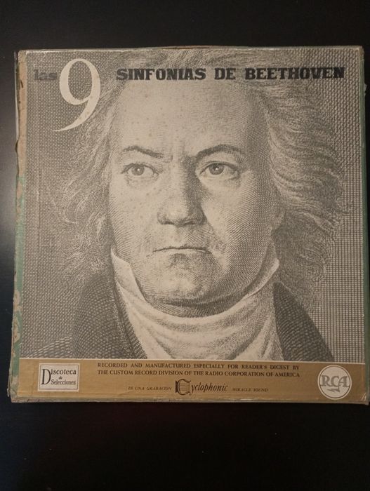LAS 9 SINFONIAS DE BEETHOVAN, Selecções Readers Digest	7x Vinil 1962