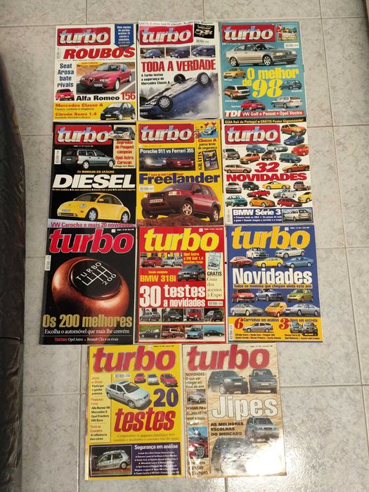 Enorme coleção quase completa de Turbo e catálogos