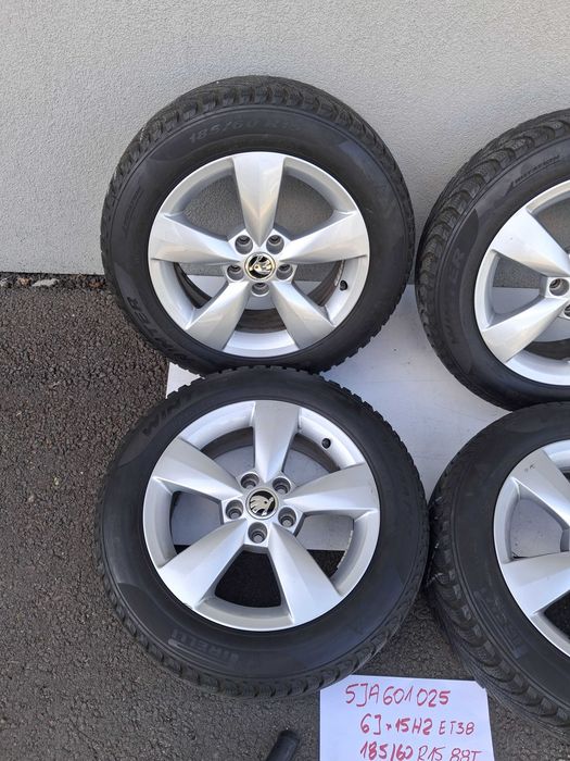 Koła Alufelgi Skoda  Fabia III  RAPID i inne 6Jx15 ET38 15"  ZIMA 5JA601025