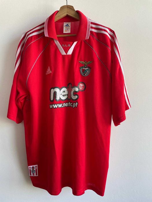 Camisola SL Benfica 2000-01 principal adidas netc, XL, original