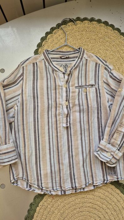 Сорочка льон next р. 98-104 р. 3-4 сорочка льняна рубашка