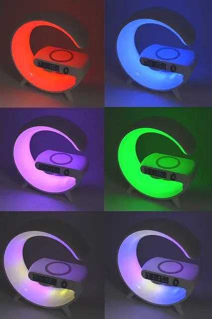 Настільна лампа G63 Smart Led and Music Speaker Wireless Charging 15W