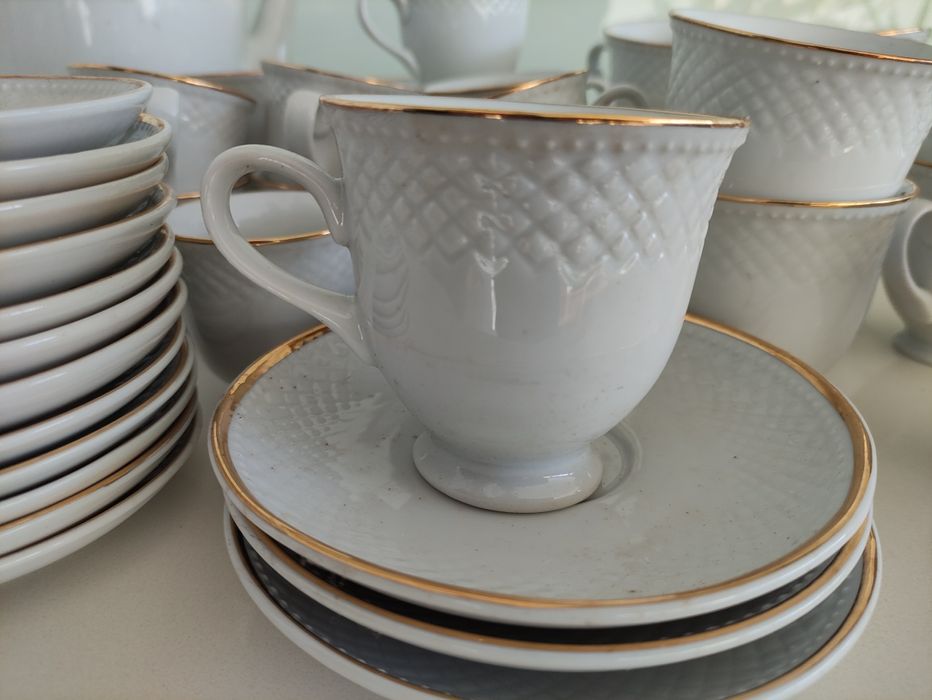 Serviço de chá de café em Porcelana Royal China