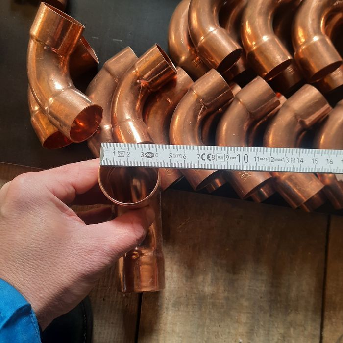 Сантехнічні Мідні коліна, перехідники,  трійники