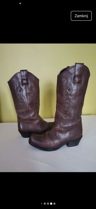 Piękne kowbojki rozmiar 37