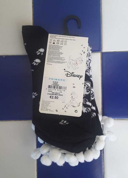 Meias 101 Dálmatas Disney/Primark (NOVAS!)