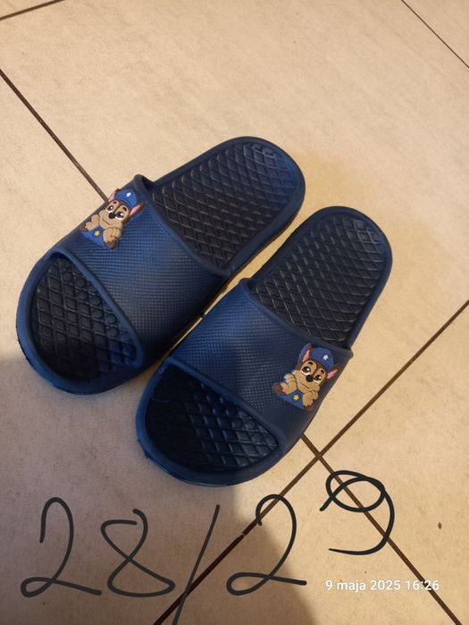 Klapki psi patrol buty dla chłopca kapcie 28/29