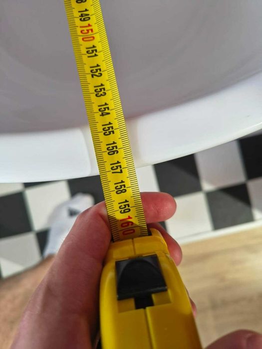 Wanna wolnostojąca z baterią i słuchawką, ok. 160 cm na 75 cm