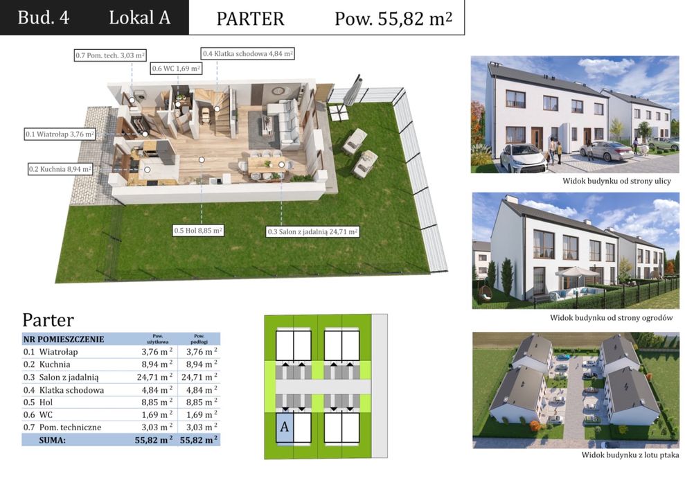 Blizniaki krzeczyn 107.08m2 prywatne osiedle bez posrednikow