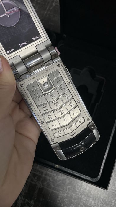 Vertu Constellation Ayxta Steel Aluminium Black Alligator