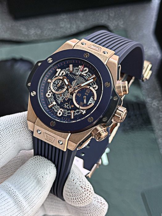 Годинник Hublot Big Bang Unico King Gold Blue