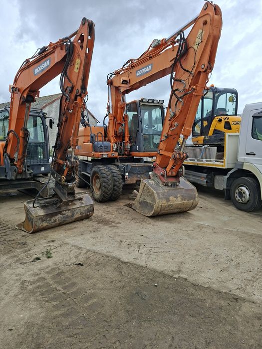 Usługi koparko-ładowarką koparka kołowa