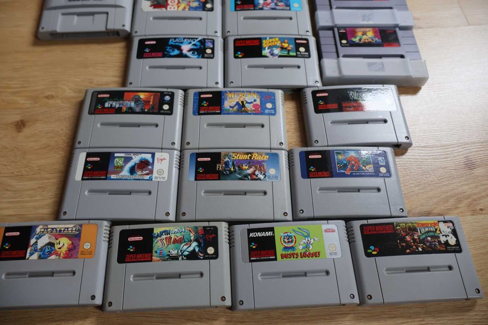 Gry Super Nintendo Snes PAL Simpsons Pac-man Jim Tiny toon Donkey Kong