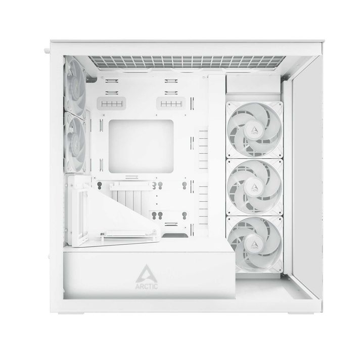 Obudowa Arctic Xtender VG White Clear Glass ARGB 2x 120mm, 2 x140mm