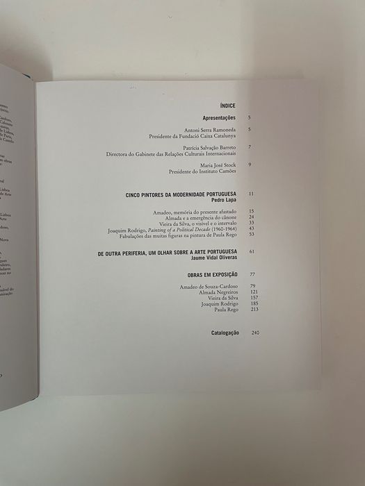 Cinco Pintores da Modernidade Portuguesa [Catálogo], 2004