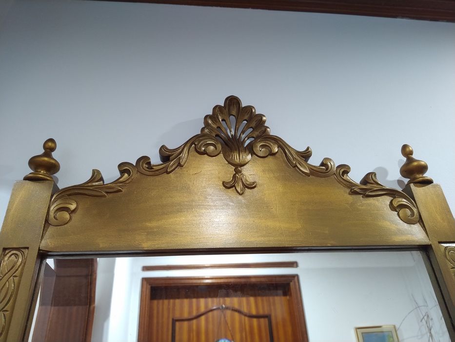 Espelho com moldura Vidro Vizel casa quarto apartamento vivenda carro