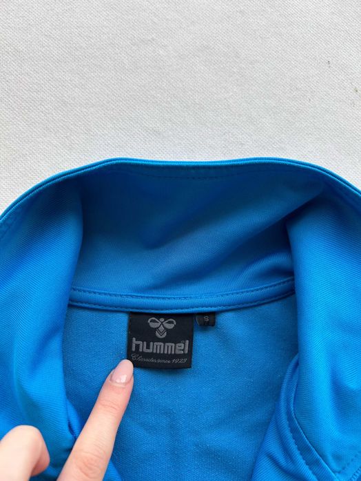 Hummel _ Granatowa śliska rozpinana bluza S