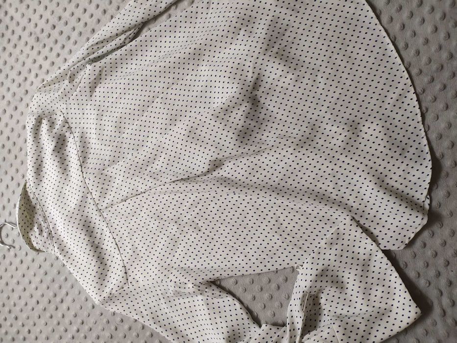 Koszula damska w kropki wzory Mango XS długi rękaw