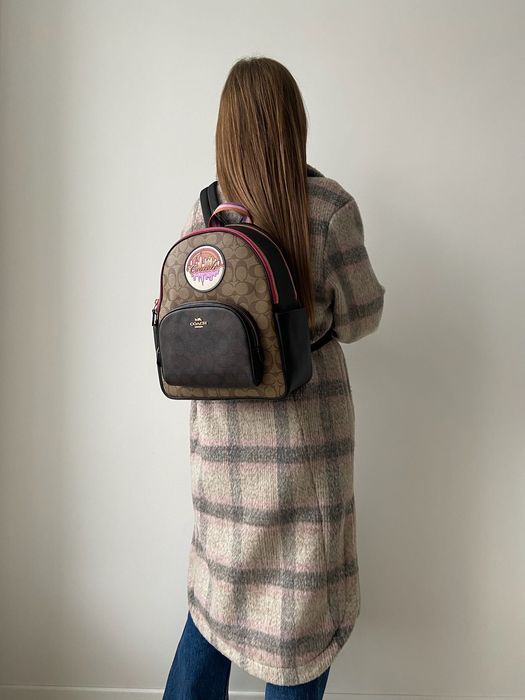 COACH Court backpack жіночий рюкзак шкіра женский портфель коуч коач