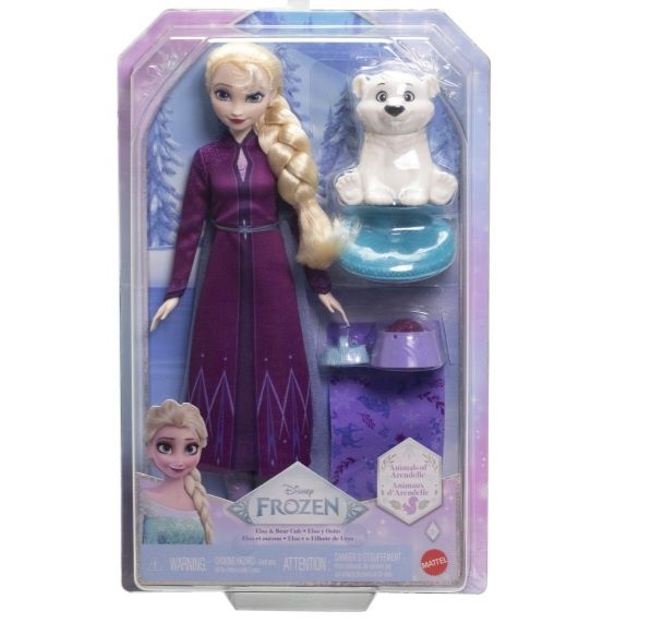 Набір Лялька Disney Frozen Ельза з маленьким ведмежам