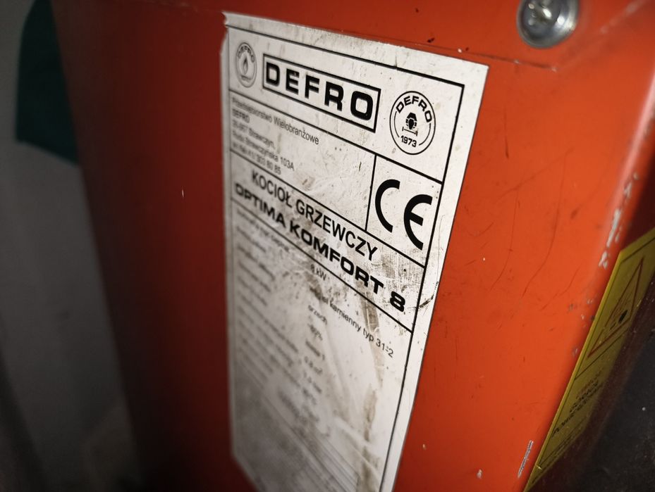 Defro Optima B 8kw 2009r części do kompletnego pieca