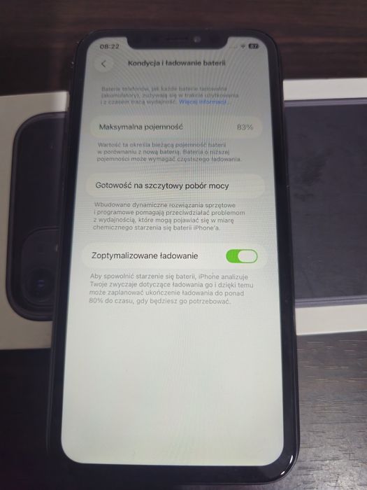 iPhone 11 83% nowy ekran